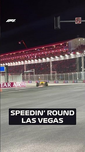POV: The Incredible Speed Of An F1 Car In Vegas ⚡️