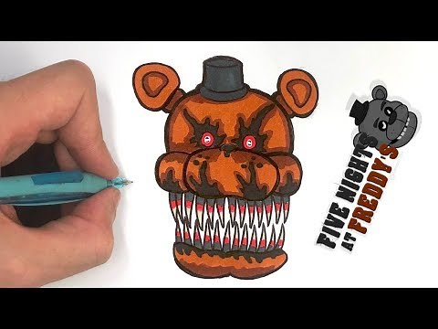 TUTO DESSIN FACILE FREDDY Horreur - FIVE NIGHTS AT FREDDY
