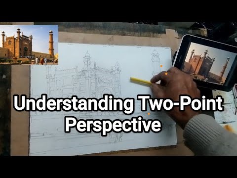 Understanding Two-Point Perspective Architecture |Perspective Drawing Tutorial #art #drawing