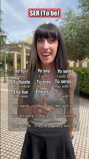 Verb SER conjugated (past, present, future simple) - TO BE in Spanish