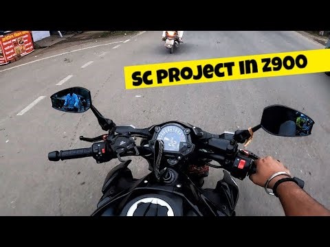 SC Project Install In Kawasaki Z900 || Pure Sound 😳