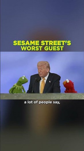 Trump explains 'see' vs 'sea' to Elmo and Kermit