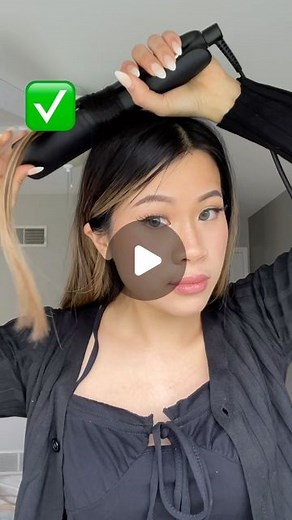 Catherine Tran | Hair Tutorials & Tips | The easiest way to curl your hair 😍 #hairinspo #hairtutorial #flatironcurls | Instagram
