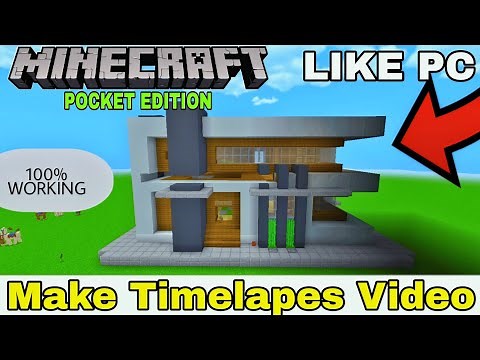 How To Record Timelapse In Minecraft Pe || Record Minecraft Cinematic Video |1.19|