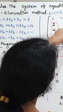 JNTUH M1 Survival Trick 🔥 Gauss Elimination Method 013