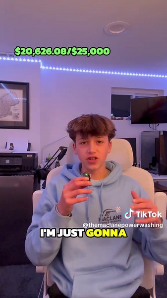 Day 24 of scaling my pressure washing business until I make $25k #fyp #maclanepowerwashing #teenentrepreneur #business #powerwashing