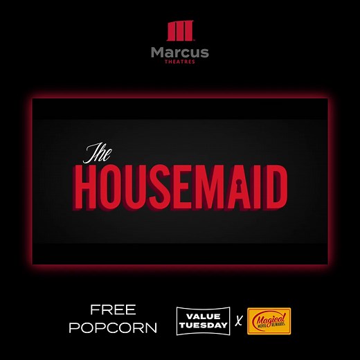 22K views · 53 reactions | The scare of the season for less. The Housemaid—tickets on sale now for Value Tuesday showings starting after release. | Marcus Theatres | Facebook