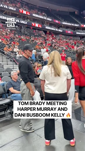 GOAT sighting 🤯 Tom Brady and his daughter attended UNLV vs. Nebraska volleyball this weekend.