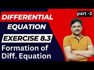 General solution Ex-8.3 || Differential Equation | Class 12 Applied Maths | Part 3 | Gaur Classes