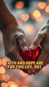 The three pillars of faith, hope, and love explained #spirituality #jesus #shorts