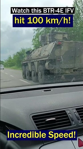 BTR-4E Hits 100 km/h on the Highway – Incredible Speed!