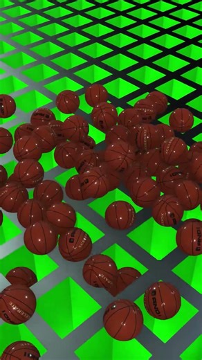 Basketballs falling #roblox #satisfying