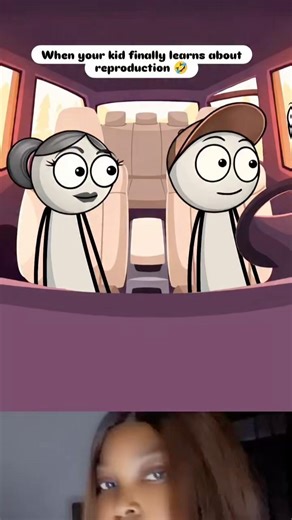When your kids finally learns about reproduction 🤣 #funny #couple #family #usa #animation