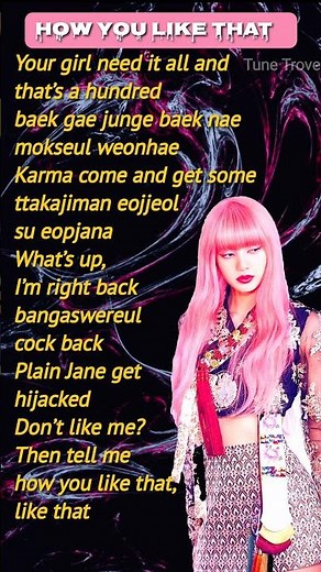 BLACKPINK 'How You Like That' Lisa rap lyrics #blackpink #lisa #blink #kpop #jennie #rosé #jisoo