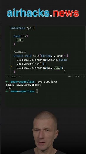 What is the Superclass of Your Enum? #java #shorts #coding #airhacks