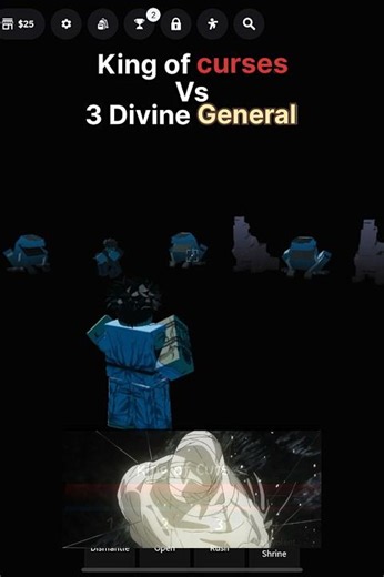 Sukuna Vs 3 big raga in #jjs #jujutsushenanigans #roblox