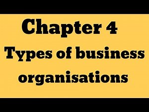 IGCSE Business Studies _Chapter 4" Types of business organisations "