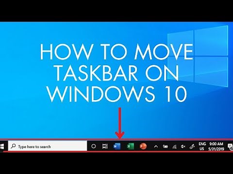 How to move Taskbar on windows 10 #taskbar #windows #pc