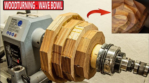 Woodturning: Mother of all waves bowl