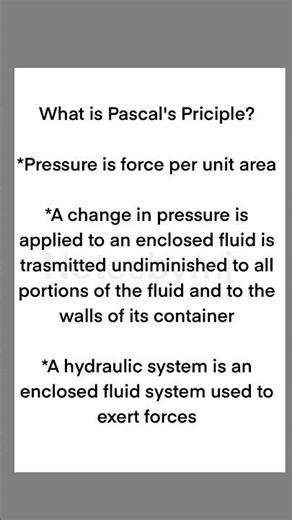 Pascal’s Principle: How Hydraulics Actually Work! 🏗️ #PhysicsBasics