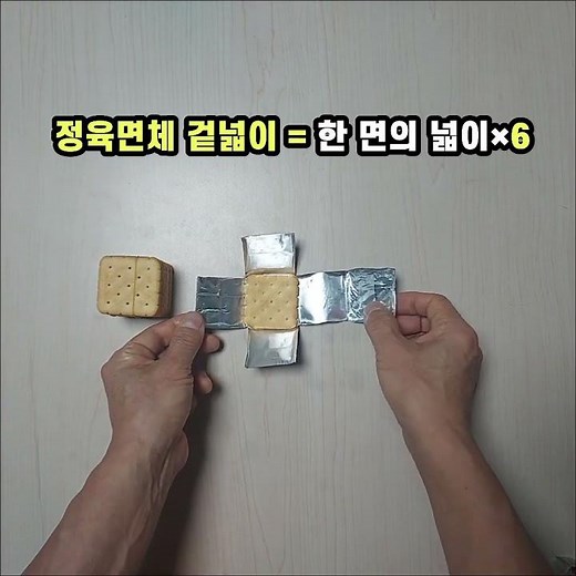 (수정) 정육면체의 겉넓이와 부피 구하는 방법