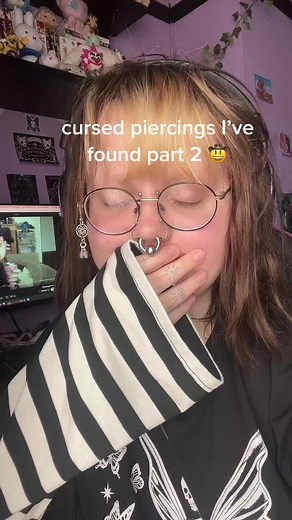 Unusual Achilles Piercing and Cursed Septum Piercing Images