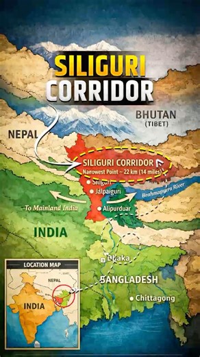 Siliguri Coridor Shorts #resultmitra #ias #shorts #viralsong #upsc