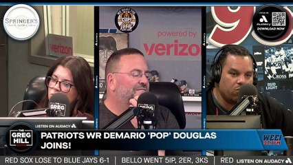 Patriots WR DeMario 'Pop' Douglas joins! "I always smile!"