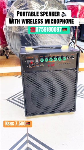 Get Your Portable Speaker with Wireless Microphone!