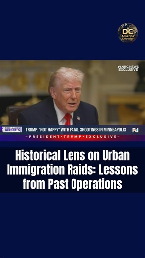 DC America Decoder🇺🇸 on Instagram: "Historical Lens on Urban Immigration Raids: Lessons from Past Operations Similar to past federal surges like Operation Stonegarden or post-9/11 initiatives, Metro Surge aims at sanctuary cities but has sparked protests like those after Good and Pretti's deaths. Historically, such operations have led to civil rights lawsuits and debates over federal overreach versus state autonomy. Trump administration officials emphasize law enforcement, while critics highli