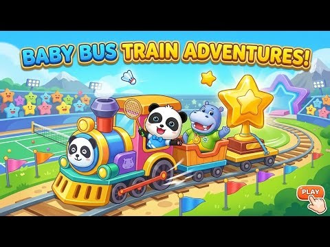 🚂 BabyBus Train Adventure: Kiki & Miumiu's Educational Journey & Fun Games for Kids!