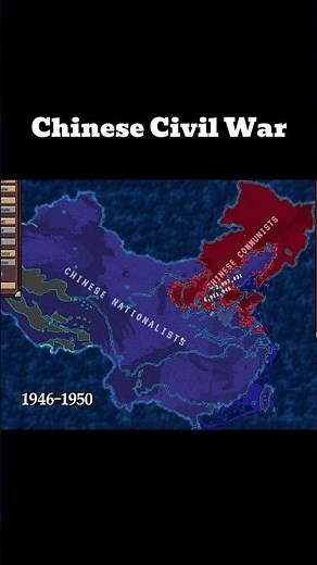 Chinese Civil War in Ages of Conflicts #agesofconflict #history #geopolitics #map