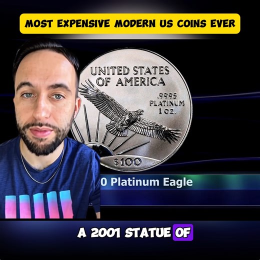 Top Ten Most Expensive Modern US Coins Ever #RareCoins #USCurrency #CoinCollectors #OldMoney #Numismatics #StarNote #Collectibles #HistoryReels #Reels #ViralVideo #CoinReels #TreasureHunt #AntiqueFinds #MoneyTalks | Coin Channel Tube