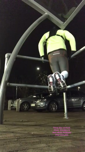Tricep dips workout. Chest, shoulders & back #hulk #billbixby #marvelstudios #workout #strongman #hi