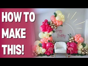 Tropical Balloon Backdrop DIY Tutorial
