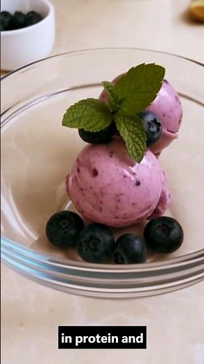 Healthy Blueberry Ice Cream in 2 Hours | Only 5 Ingredients #recipe