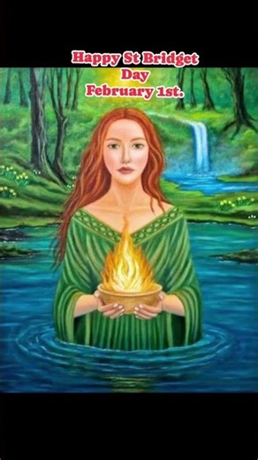 Saint Brigid's Day celebrated on 1 February,Light A White Candle #saintbrigid #stbrigidsday #brigid