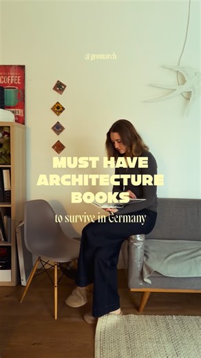 Nastya Grom, M.Sc. Architecture on Instagram: "Must-have architecture books to survive in Germany! These are the books I used the most while studying architecture at a German university. As a foreign student, Wörterbuch der Architektur was especially essential for understanding technical terminology in lectures, studio, and exams. • Wörterbuch der Architektur — Wilfried Koch • Neufert – Bauentwurfslehre — Ernst Neufert • Raumpilot — Architekturzentrum Wien (ed.) • Bauatlas Holzbau — Ulrich Knaac