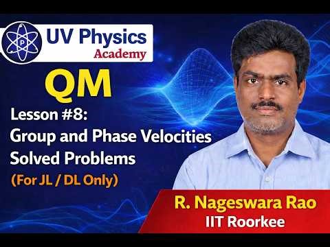 Group and Phase Velocity Made Easy( For JL/DL/ Asst Prof Exams)