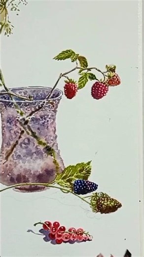 sketch watercolor painting 🌹#trendingshorts #watercolorpainting #guess