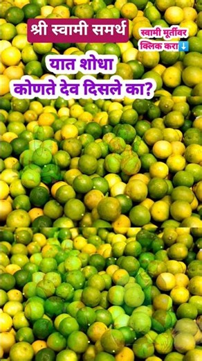 या लिंबूत 4देव शोधा स्वामी समर्थ #swamisamarth #youtubeshorts #swamisamarthamajhiaai #akkalkot