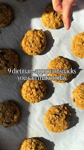 If you have a toddler, you know snacks are basically a food group 😅 Here are 9 nourishing toddler snacks made with simple ingredients that support their growing bodies. You can find all of these recipes, and more, at our blog happyhealthyeaters.com #toddlersnack #18monthsold #snacktime #healthysnack #kidsnutrition