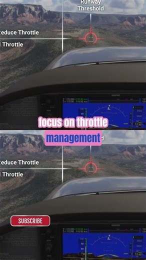 Mastering Landing Throttle: Smooth Approach Tutorial #shorts