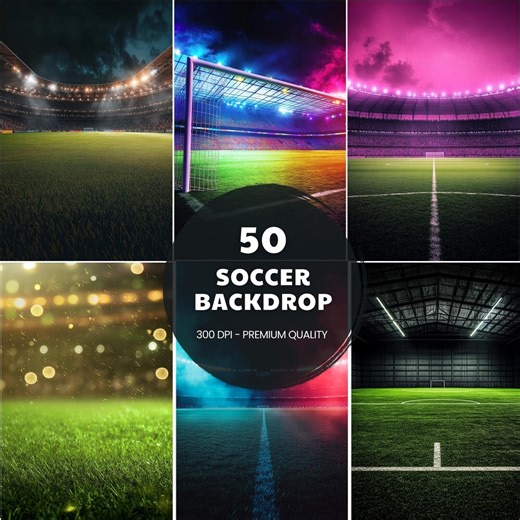 Soccer Field Digital Backdrop: Sports Photography Background (JPG) - Etsy