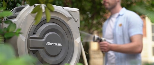 Watch Retractable Garden hose reel by HOZEREEL on Amazon Live