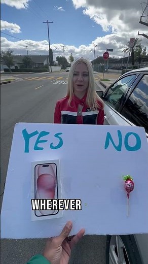 Millionaire Giving away free iPhone 15 to stranger part 46 #shorts
