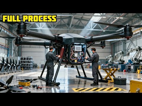 Full Process | Inside the Drone Manufacturing Factory – How Million-Dollar Quadcopters Are Made