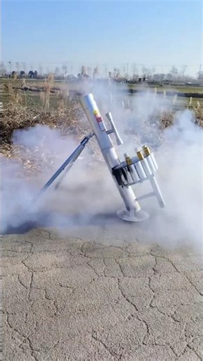 Firework Mortar Rack Mini Air Defense System #diy #toys #military #battle #shorts