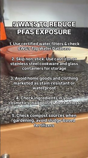 5 Ways to Reduce PFAS Exposure