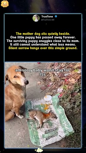 Heartbreaking Moment Of A Mother Dog With Her Dead Puppy#foryou #fyp #animals #funny